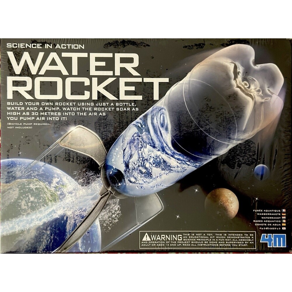 Toysmith Water Bottle Rocket Kit Science Project Blast Off Educational New